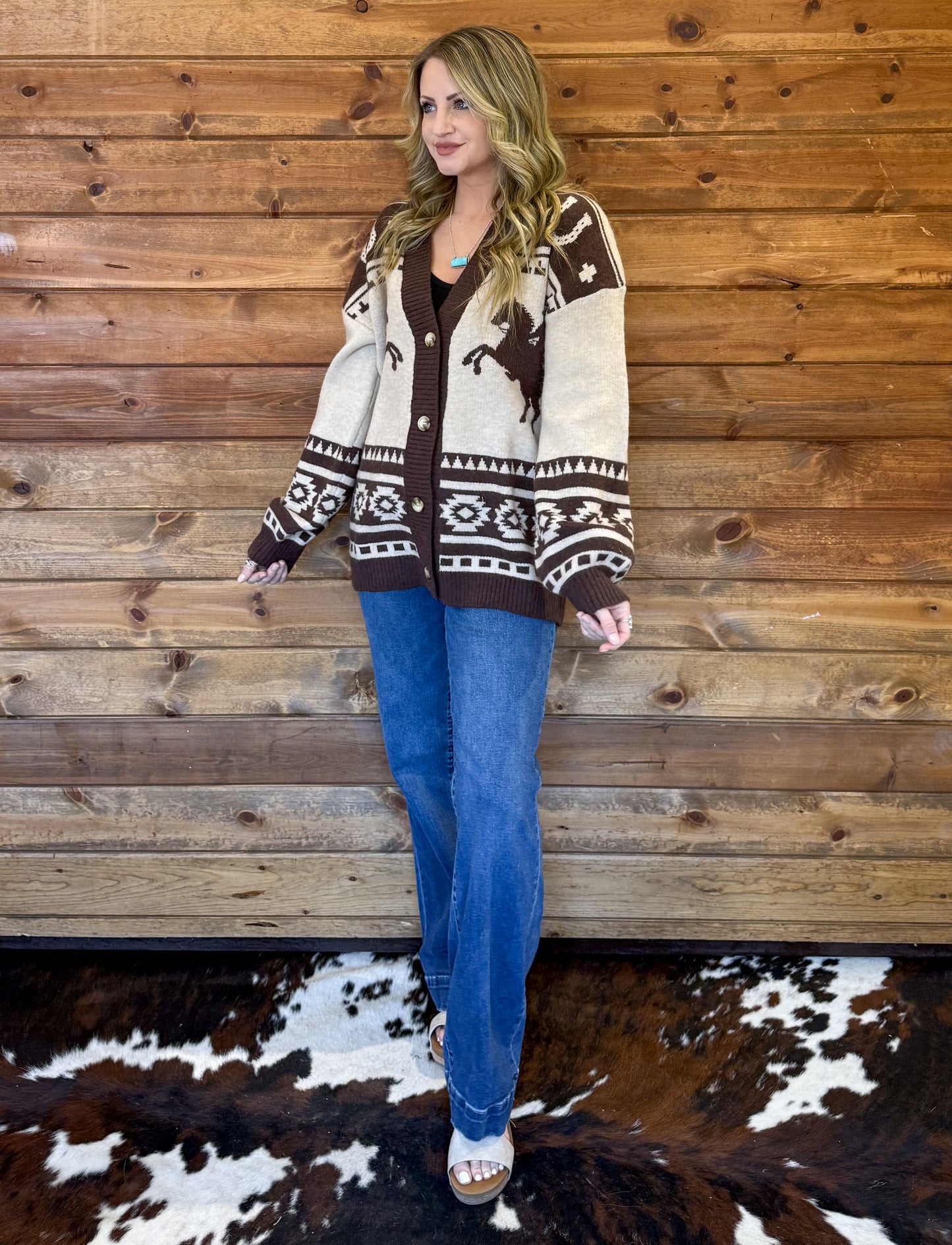 The Rancher Cardigan *Taupe