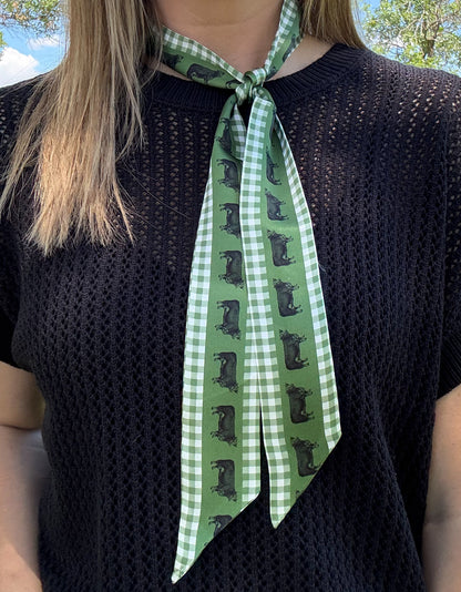 The Hereford Cow Silk Twilly