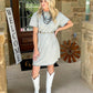 Silver Cowgirl T-Shirt Dress