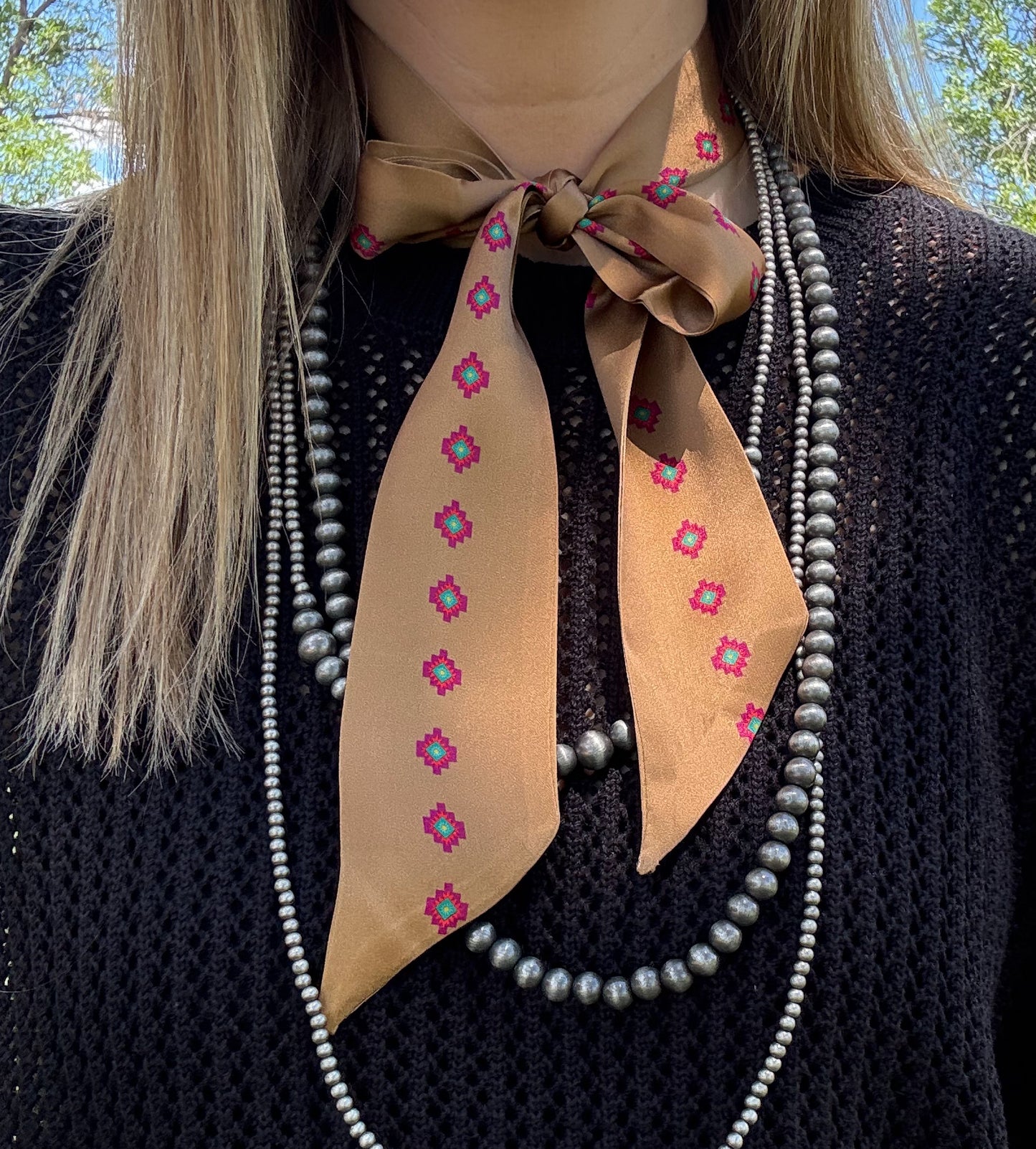 Little Aztec Silk Twilly