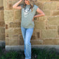Steer Skull Top