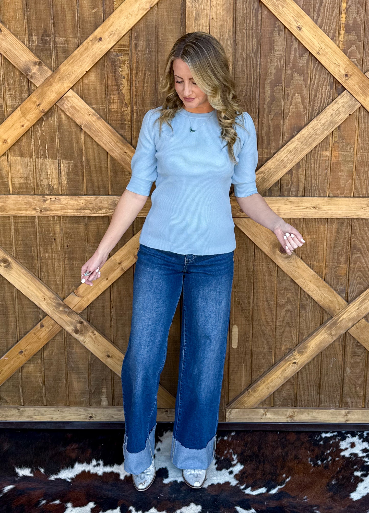 The Lola Blouse *Blue