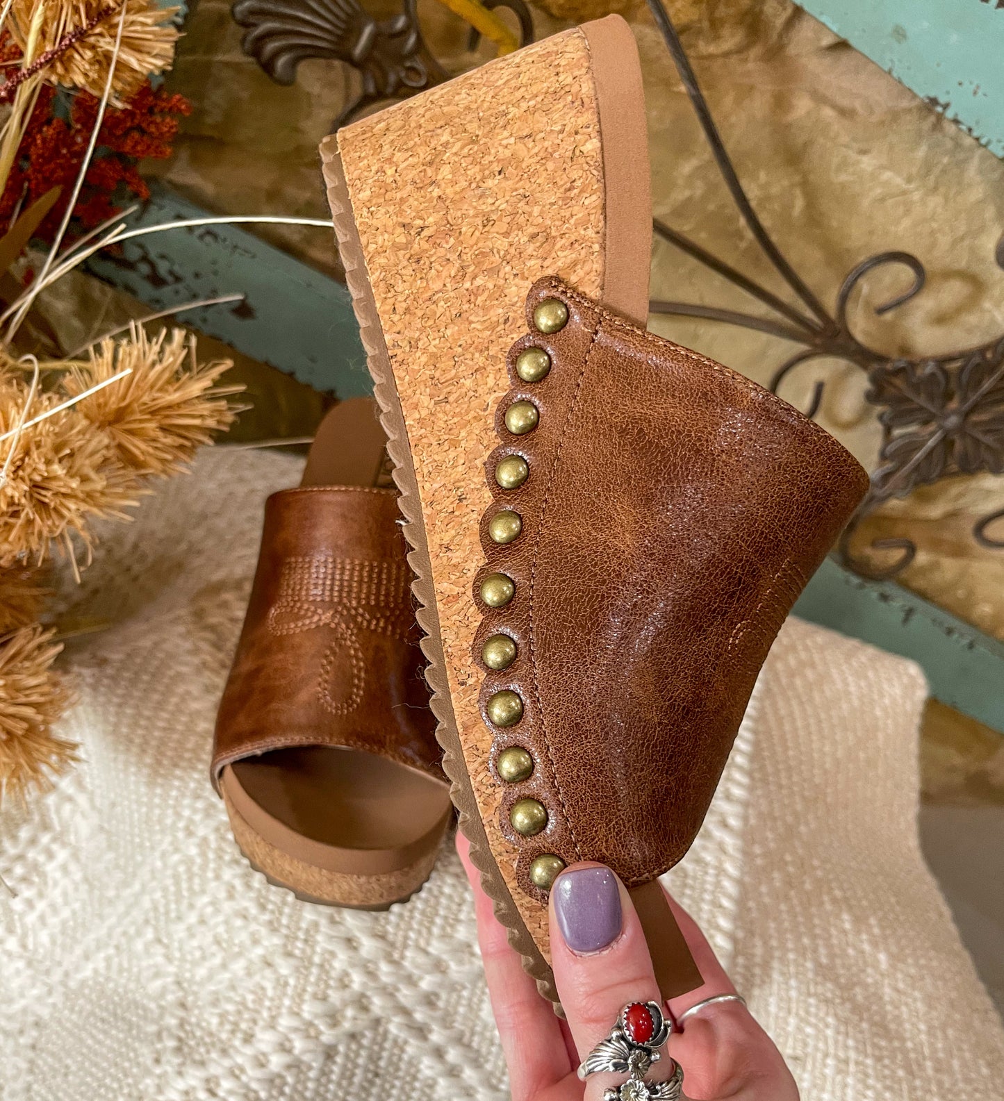 Saddle Up Wedges by Corkys