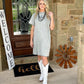 Silver Cowgirl T-Shirt Dress