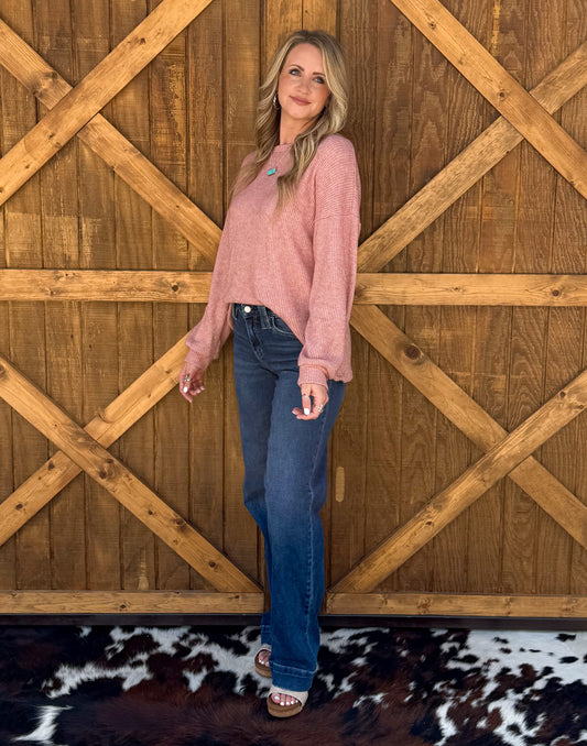 Coziest Long Sleeve *Mauve
