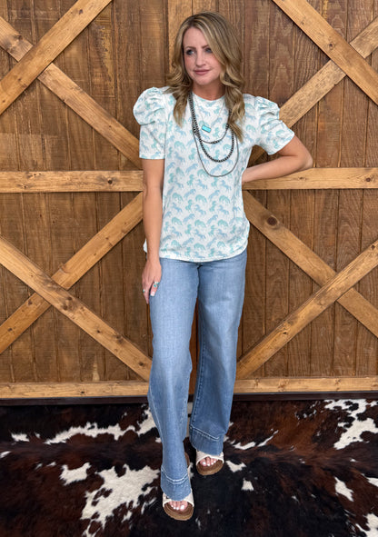 Blue Horses Top