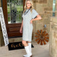 Silver Cowgirl T-Shirt Dress