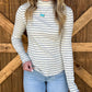 The Maggie Striped Top *Grey