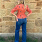 Classy Aztec Blouse *Rust
