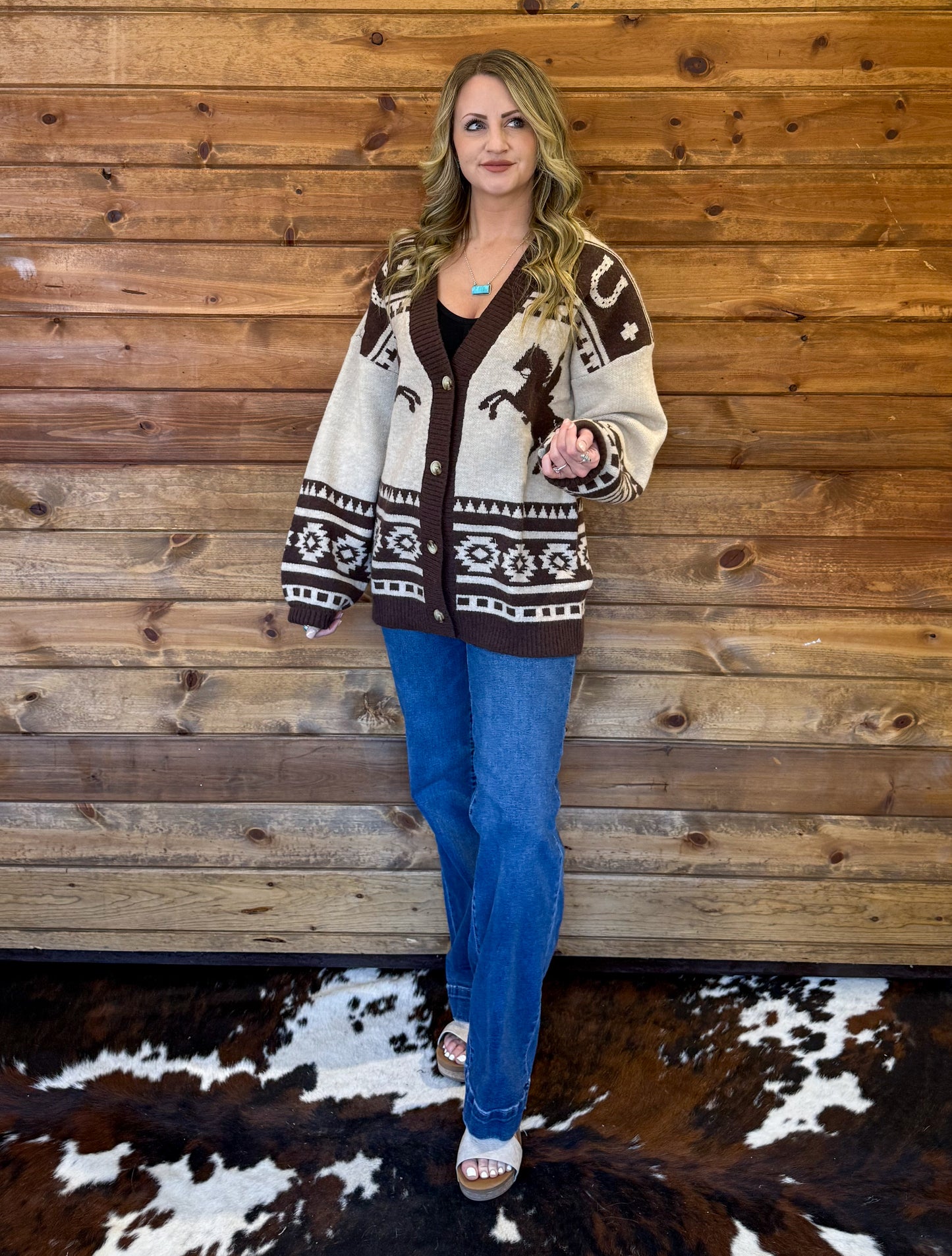 The Rancher Cardigan *Taupe