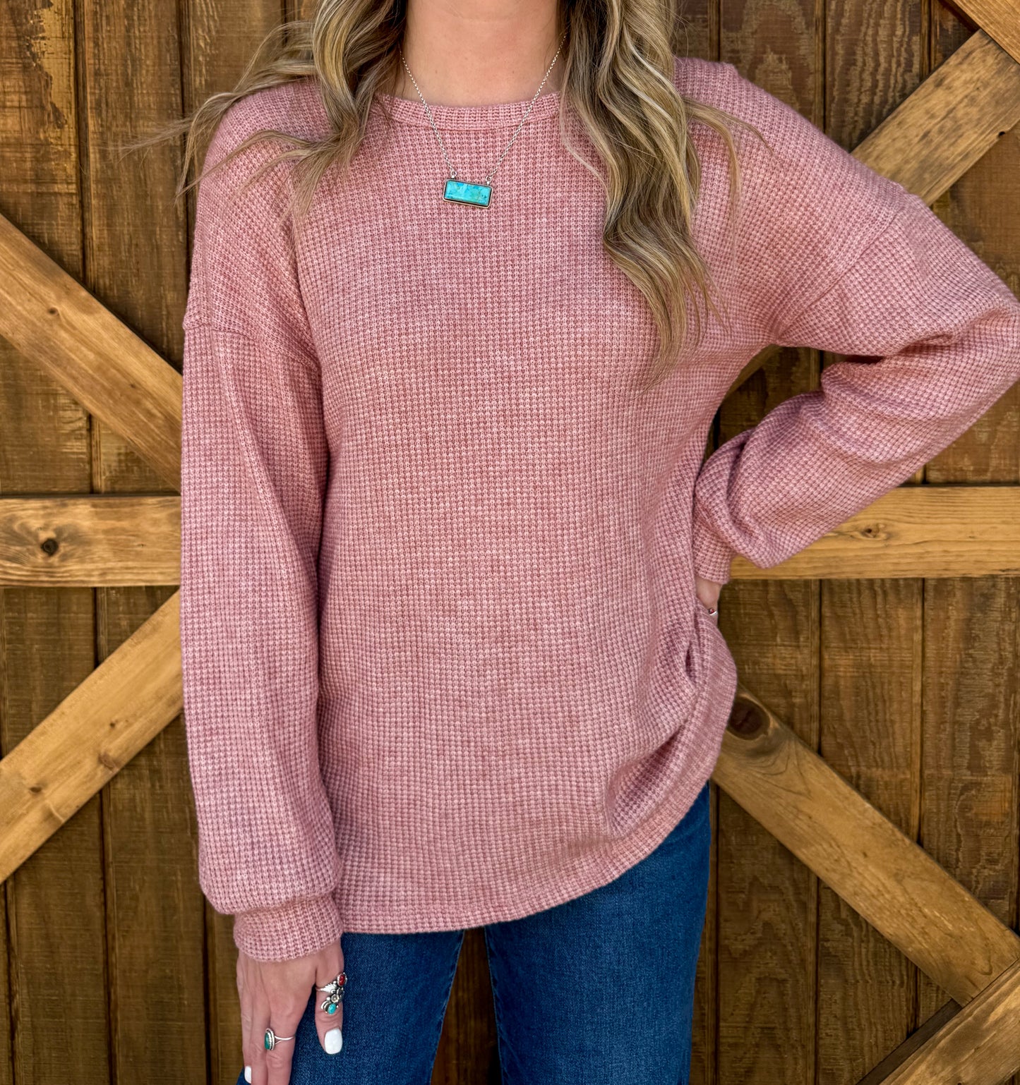 Coziest Long Sleeve *Mauve