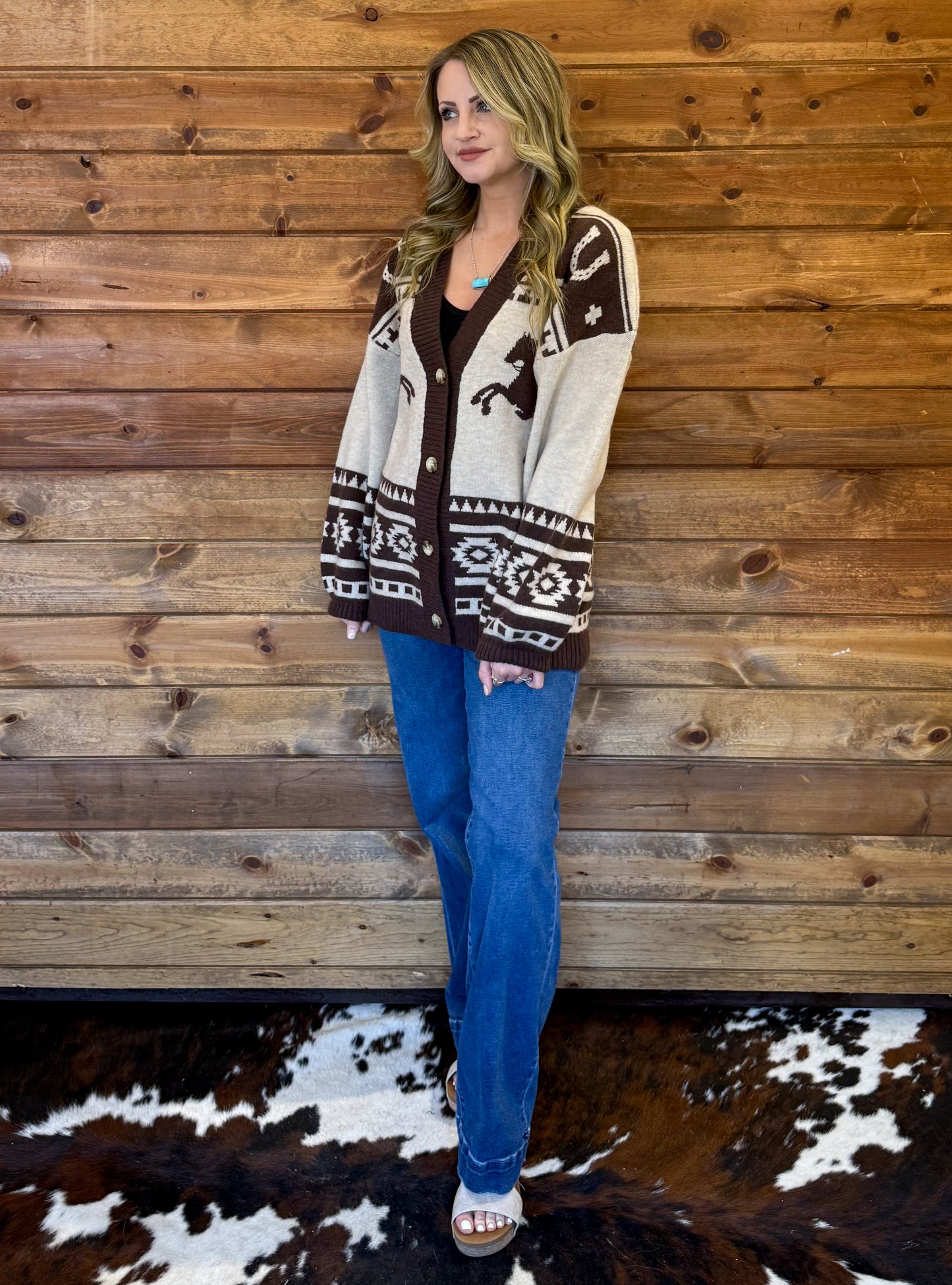 The Rancher Cardigan *Taupe