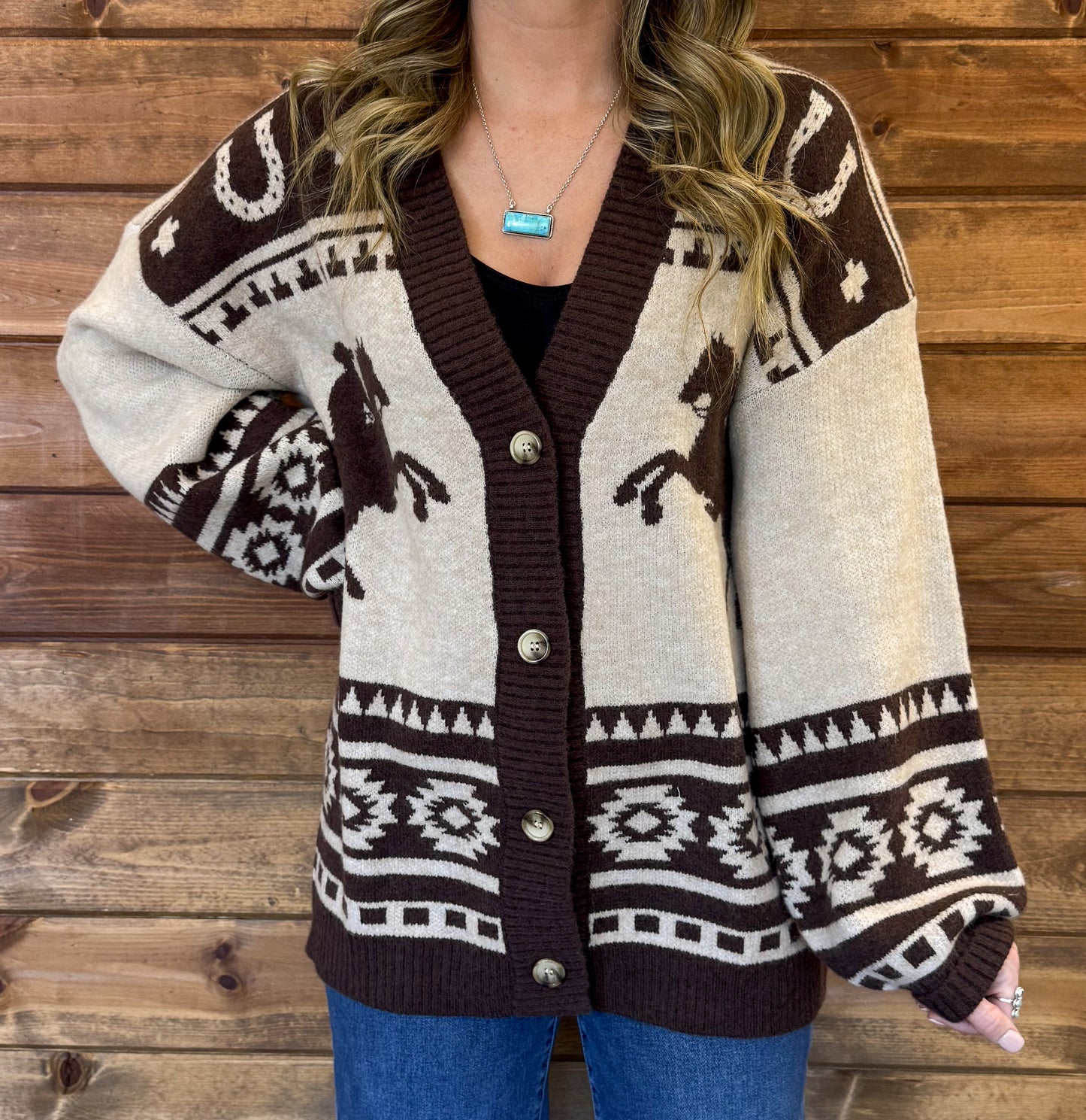 The Rancher Cardigan *Taupe