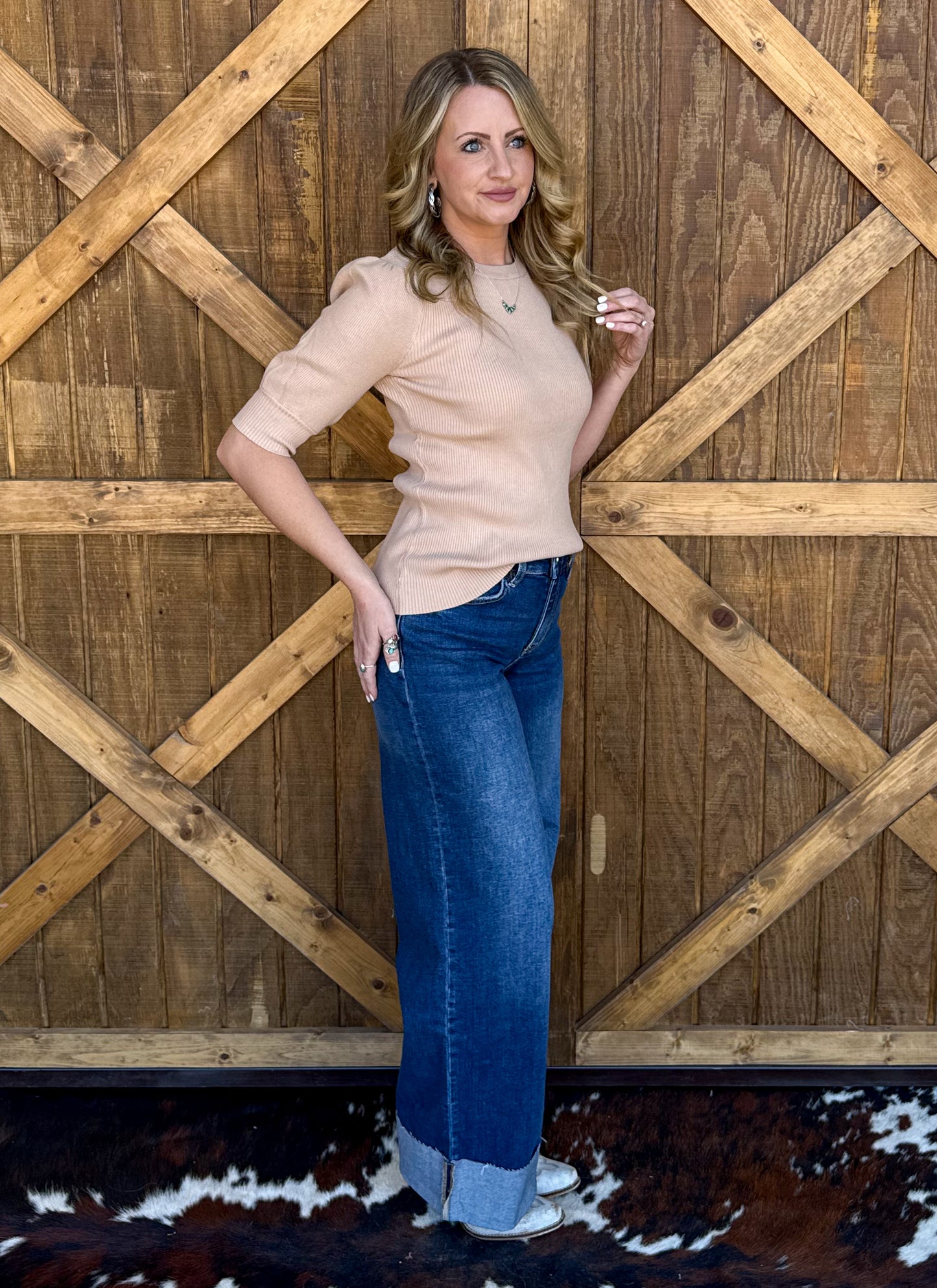 The Lola Blouse *Taupe