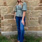 Classy Aztec Blouse *Olive
