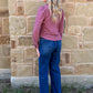 Cowgirl Pearl Snap Long Sleeve *Wine