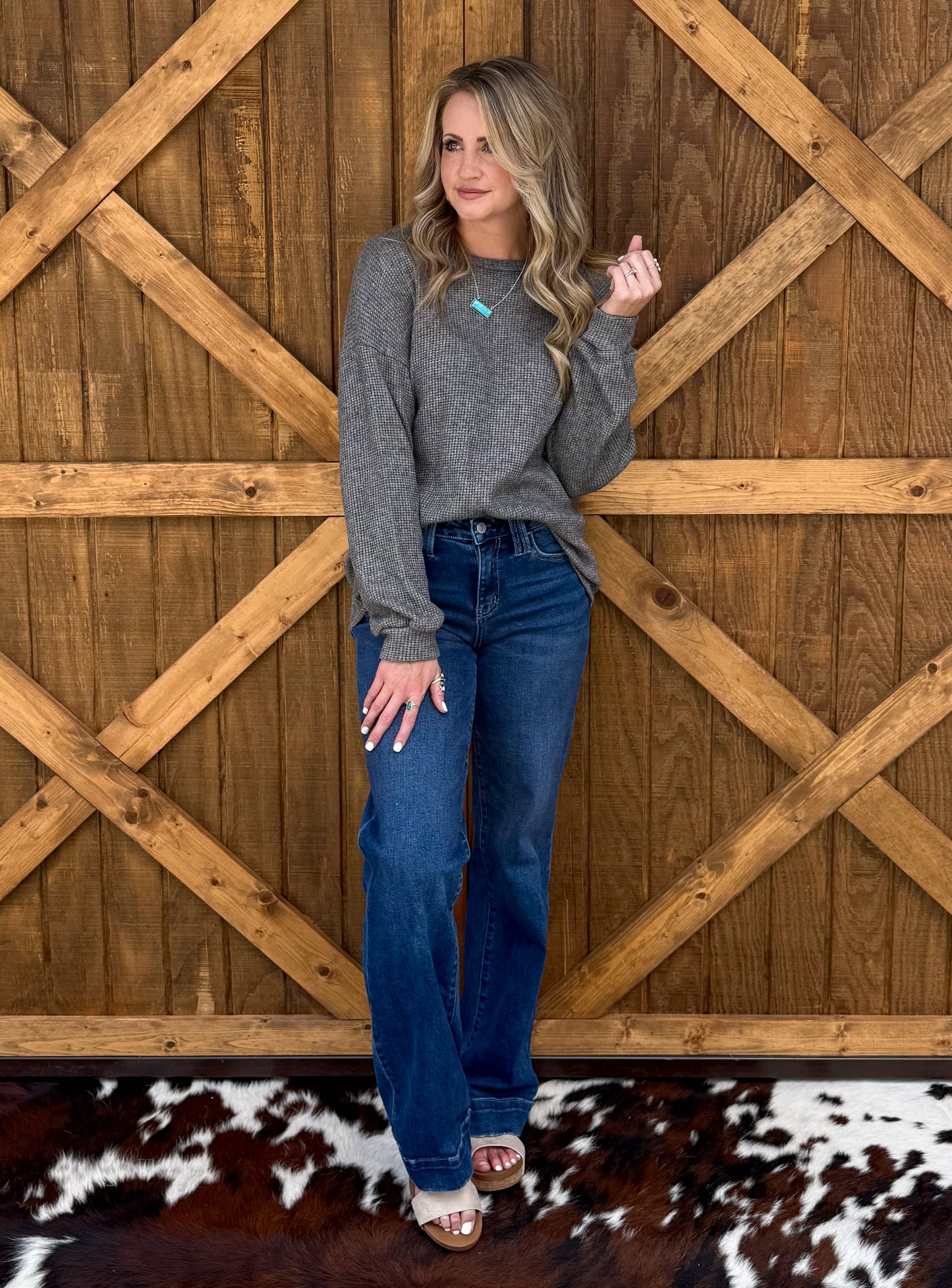Coziest Long Sleeve *Charcoal