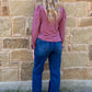 Cowgirl Pearl Snap Long Sleeve *Wine