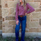 Cowgirl Pearl Snap Long Sleeve *Wine