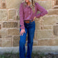 Cowgirl Pearl Snap Long Sleeve *Wine