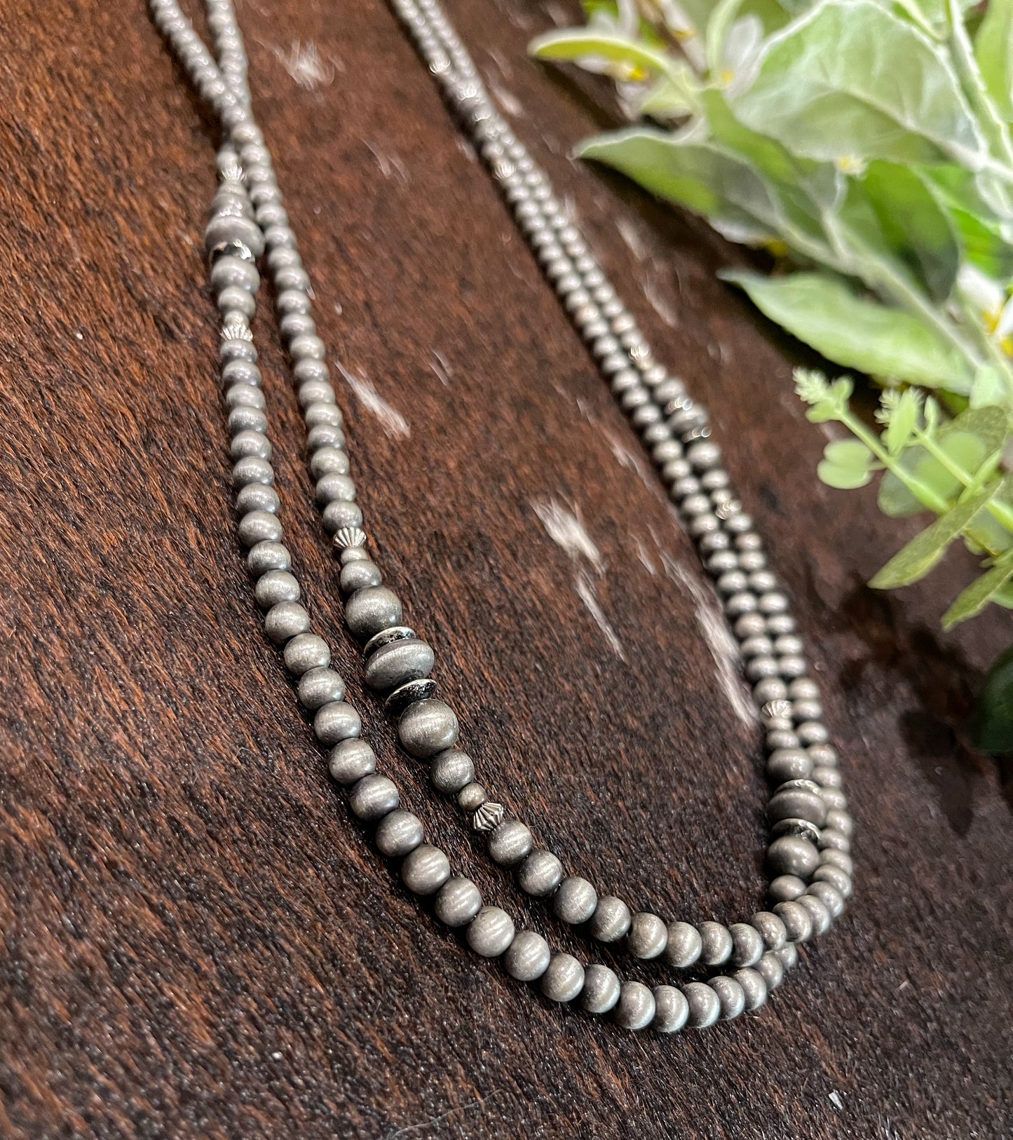 73” Faux Navajo Pearl Necklace