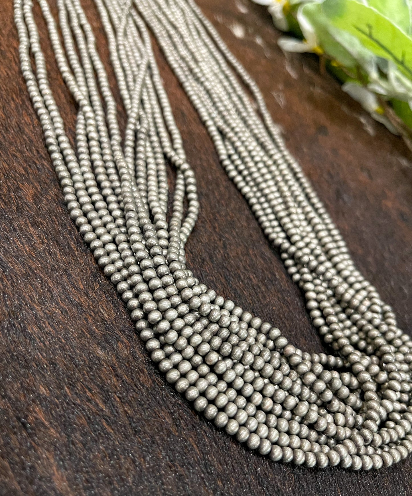 Multi Strand Navajo Pearl Faux Necklace