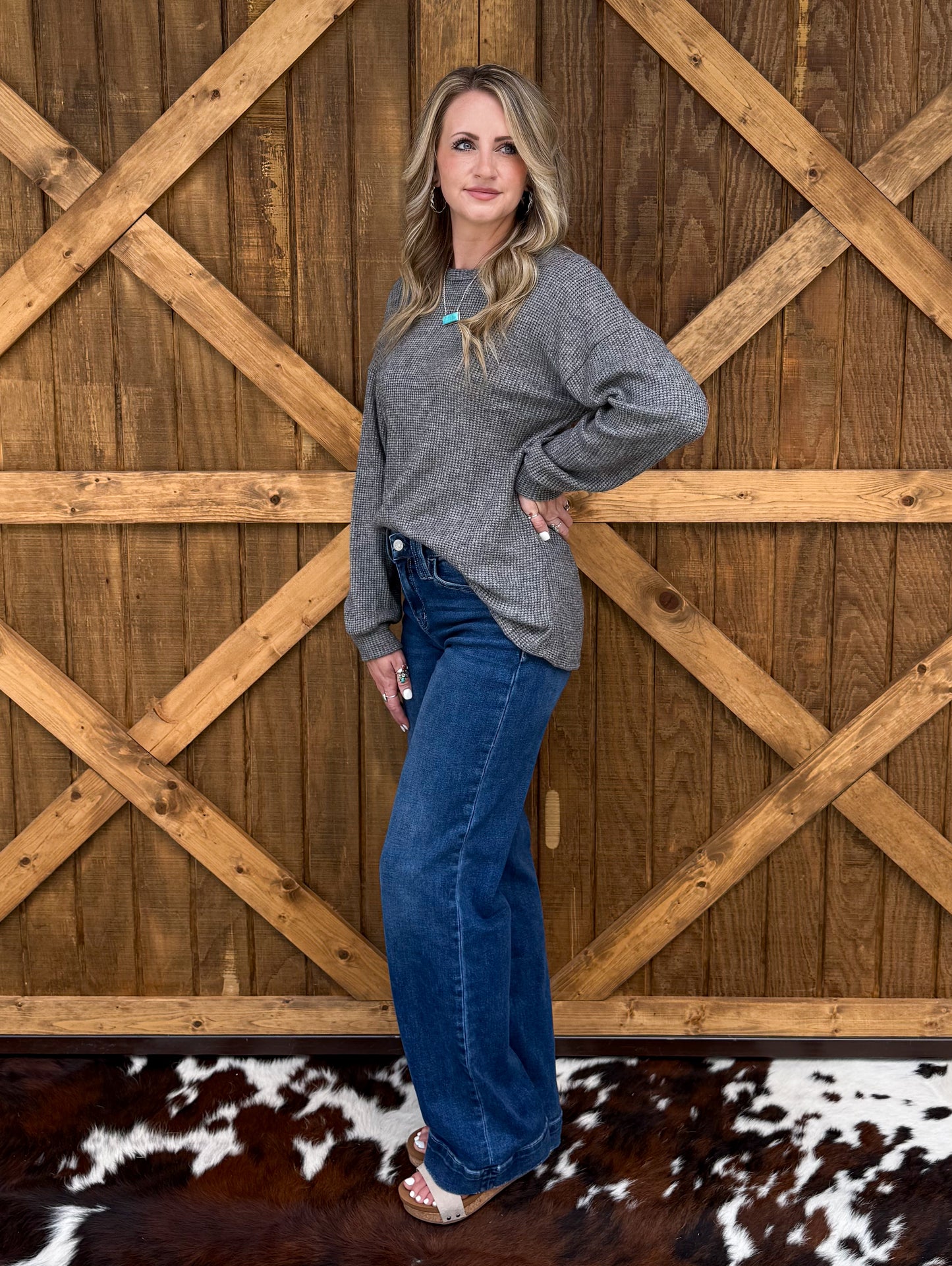Coziest Long Sleeve *Charcoal