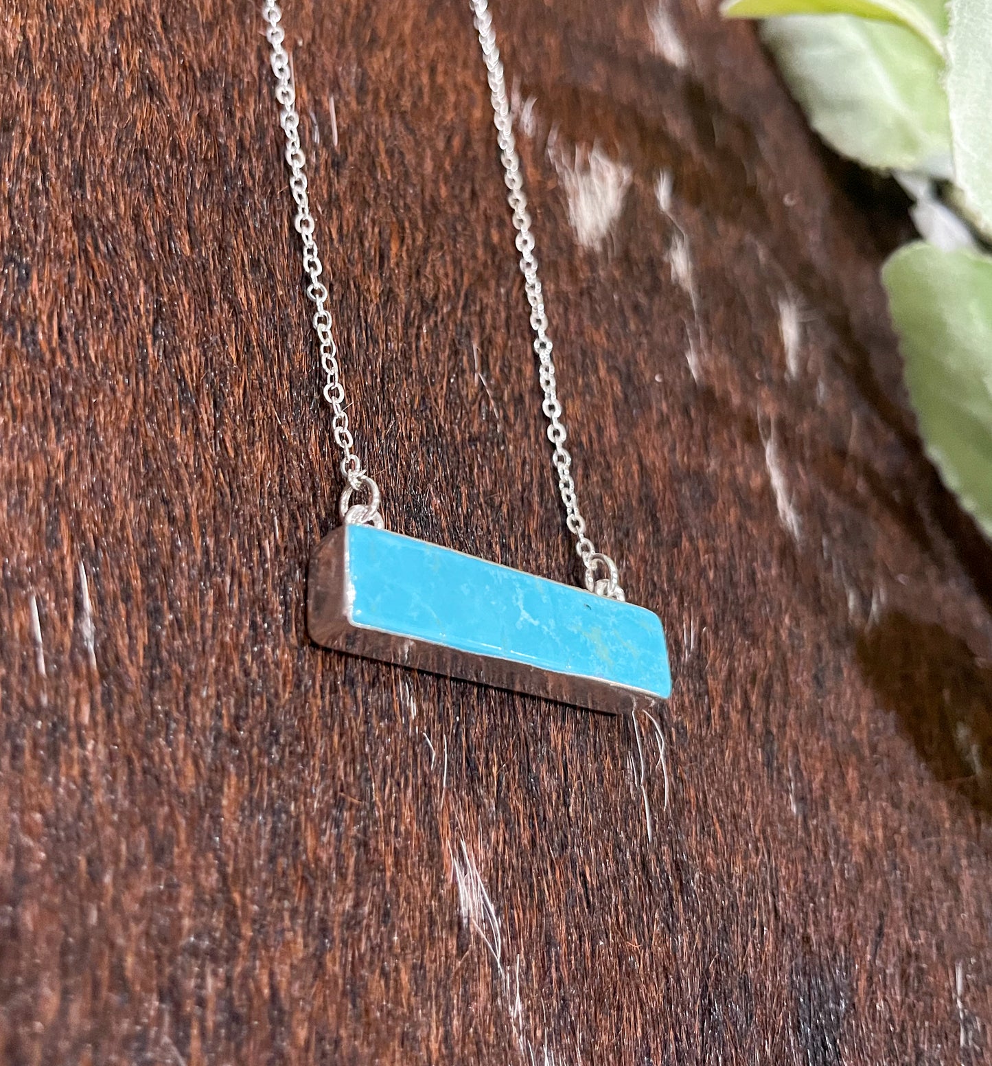 The Turquoise Bar Necklace