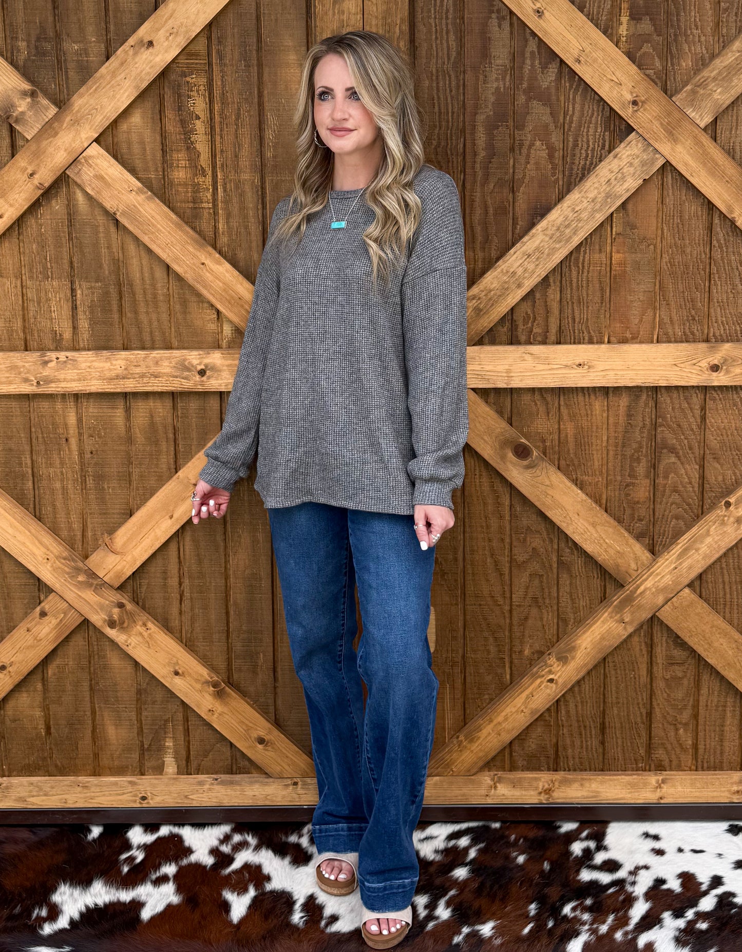 Coziest Long Sleeve *Charcoal