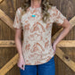 Doodle Horse Tee *Saddle