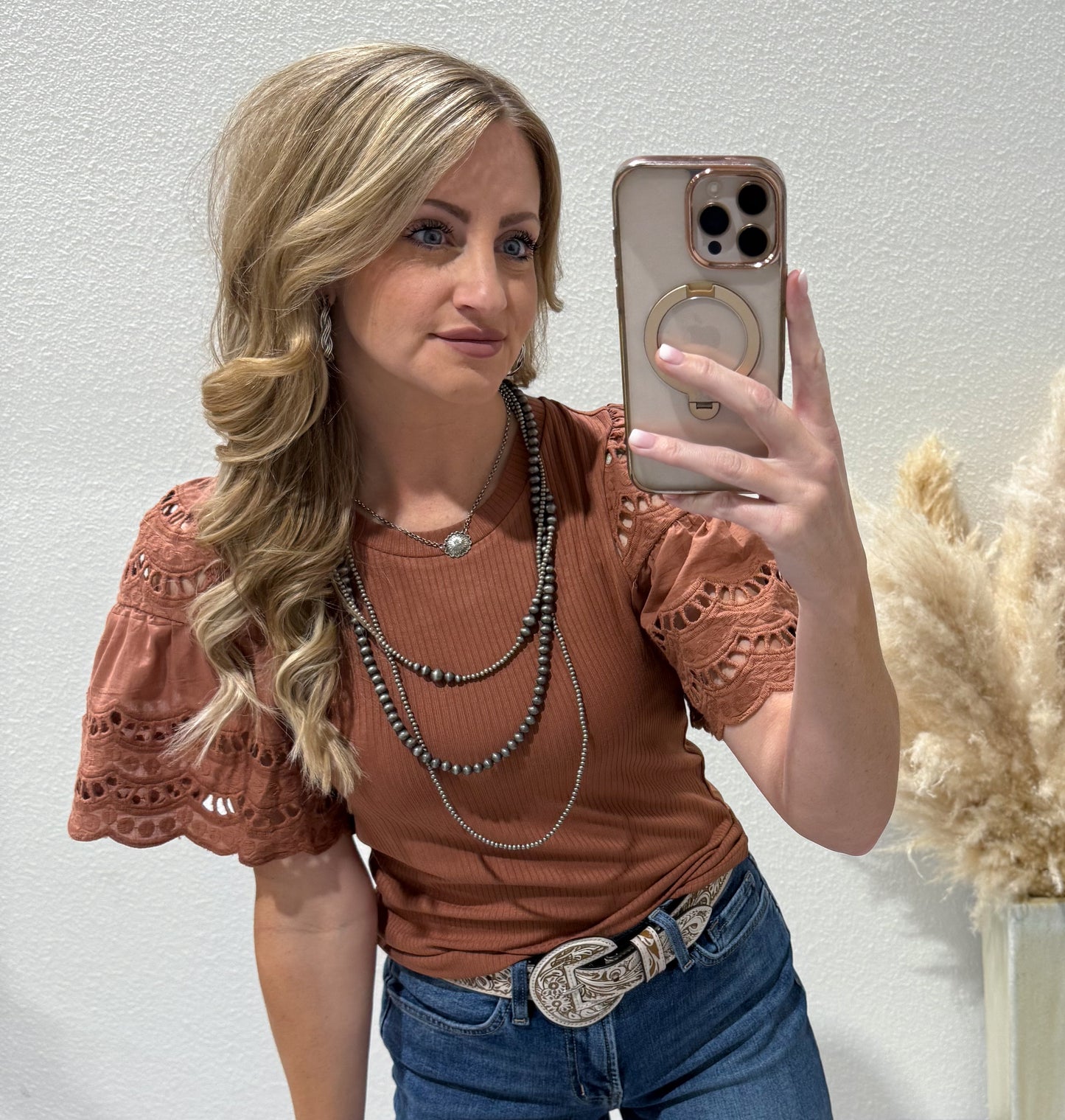 The Rita Blouse *Brown