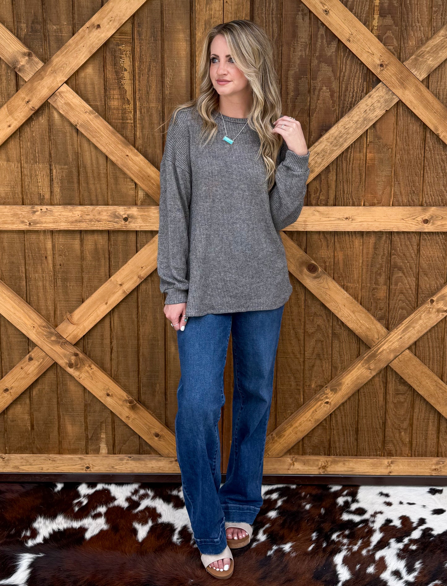 Coziest Long Sleeve *Charcoal