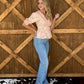 Classy Aztec Blouse *Coral