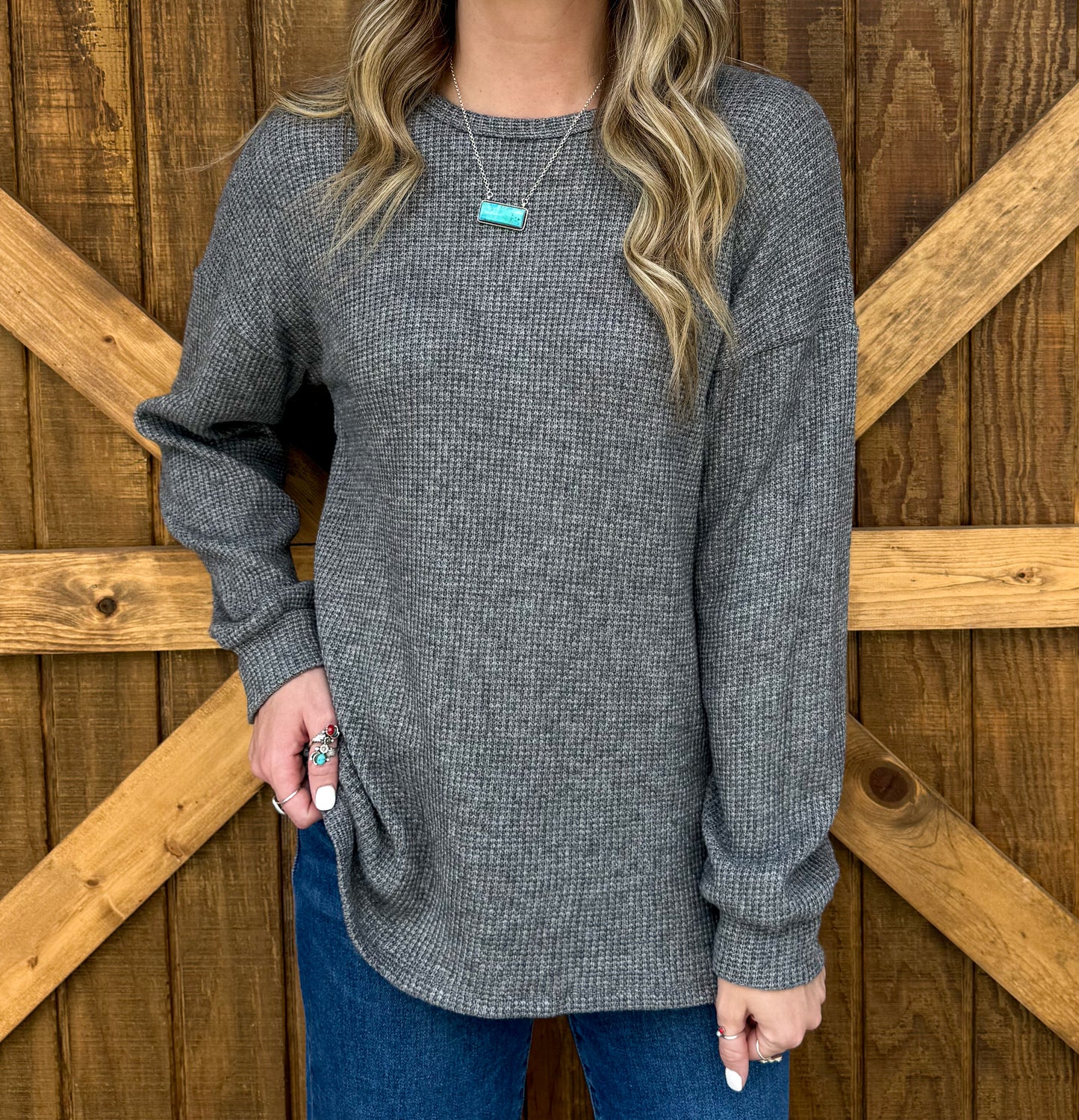Coziest Long Sleeve *Charcoal