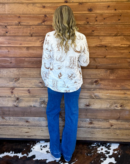 Cowgirl Desert Quilted Jacket