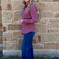 Cowgirl Pearl Snap Long Sleeve *Wine