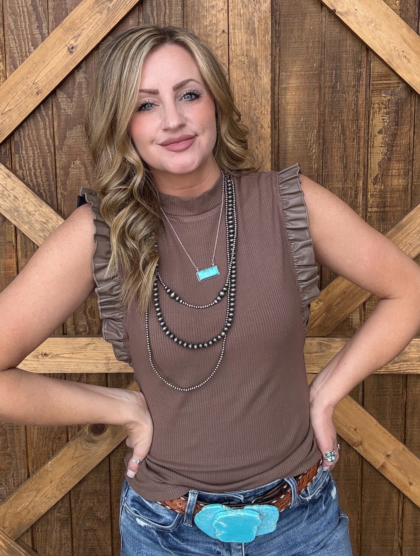 The Betty Top *Mocha