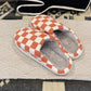 Checkered Slippers {Peach}