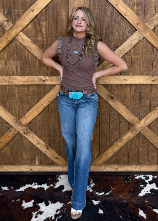 The Betty Top *Mocha