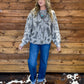 Southern Cowboy Collage Sweater *Grey