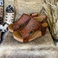 Isabella Tooled Very G Wedges - Rust