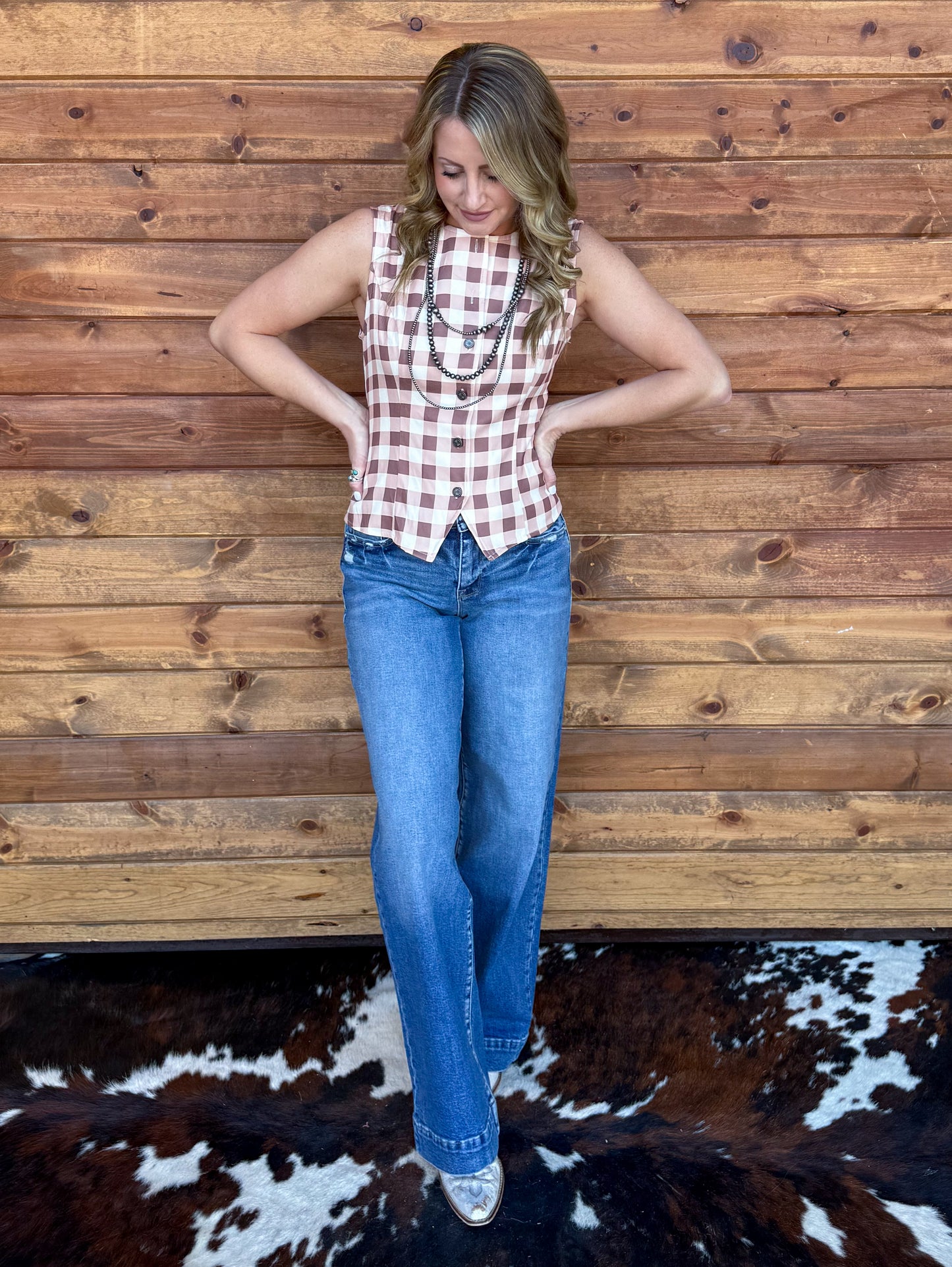 Rodeo Gingham Tank