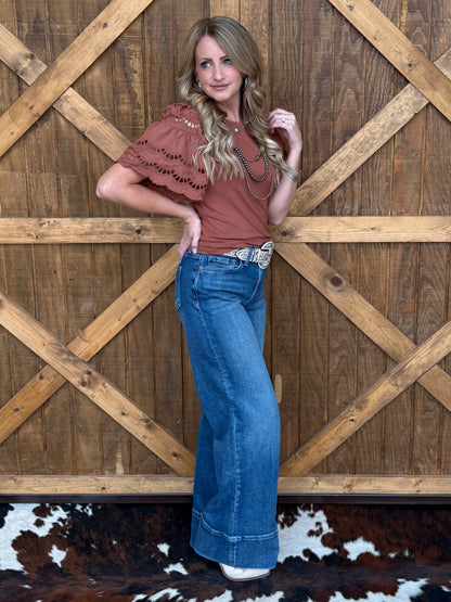 The Rita Blouse *Brown