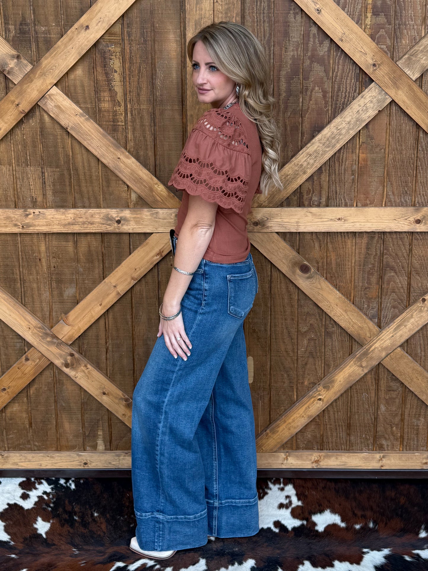 The Rita Blouse *Brown