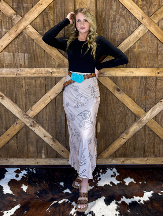 Vegas Skirt *Taupe