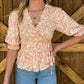 Classy Aztec Blouse *Coral