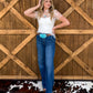 Floral Lace Mesh Top *White