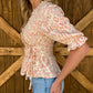 Classy Aztec Blouse *Coral