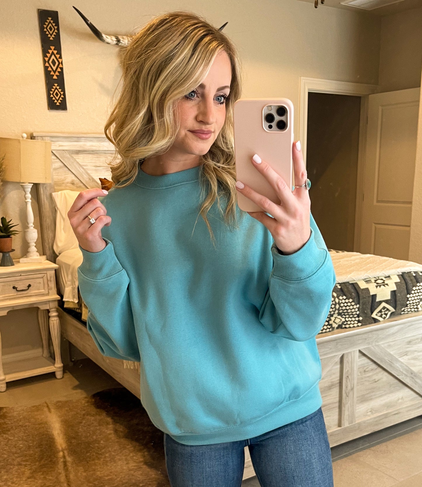 Cozy Sweatshirt *Dusty Teal