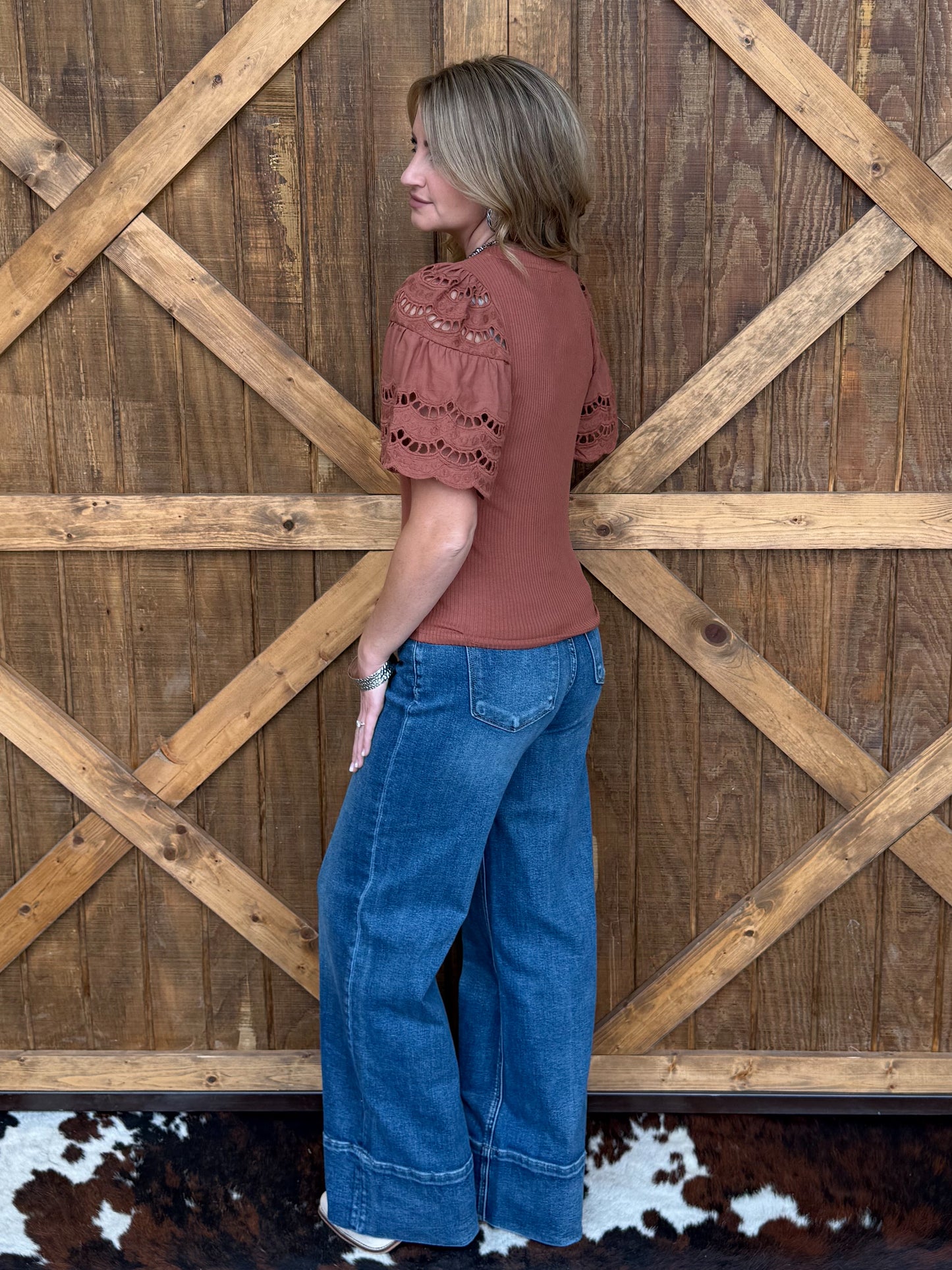 The Rita Blouse *Brown